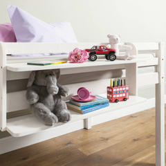 Double Shelf for Cabin or Bunk Beds in White