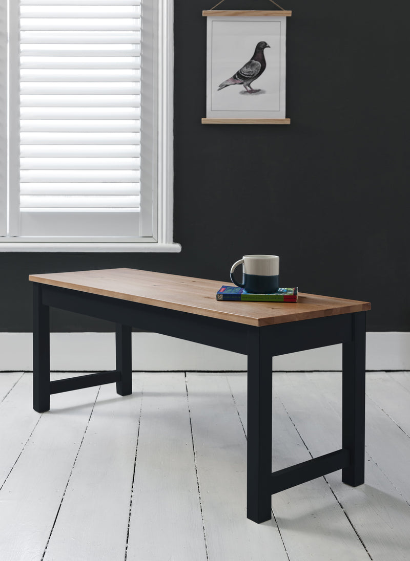 Annika Dining Table with 2 Benches in Anthracite