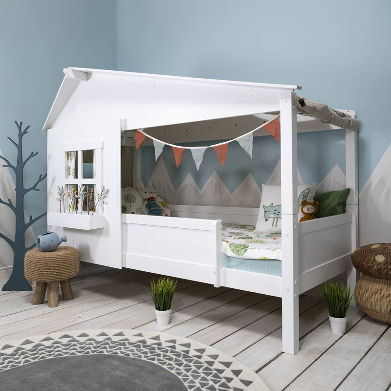 Inka Treehouse Bed Low in Classic White