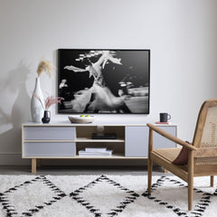 Järstorp TV Unit in Grey & Oak Finish