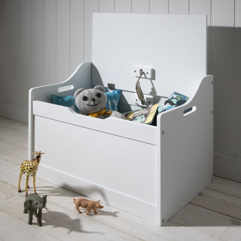 Lola Toy Box Toy Storage Organiser in Classic White