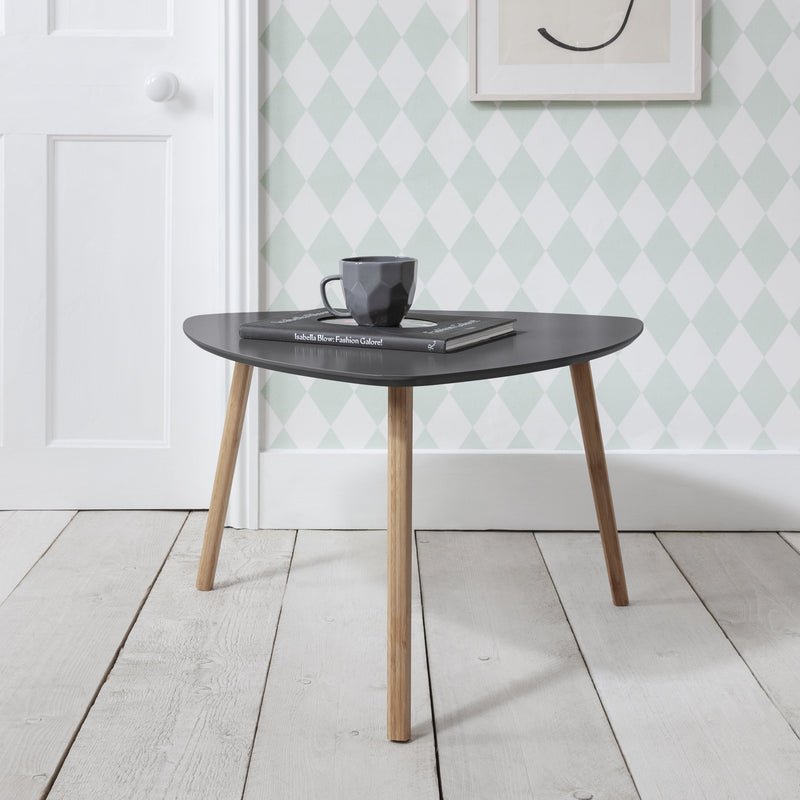 Malme Extra Large Side Table in Storm Grey and Natural Pine