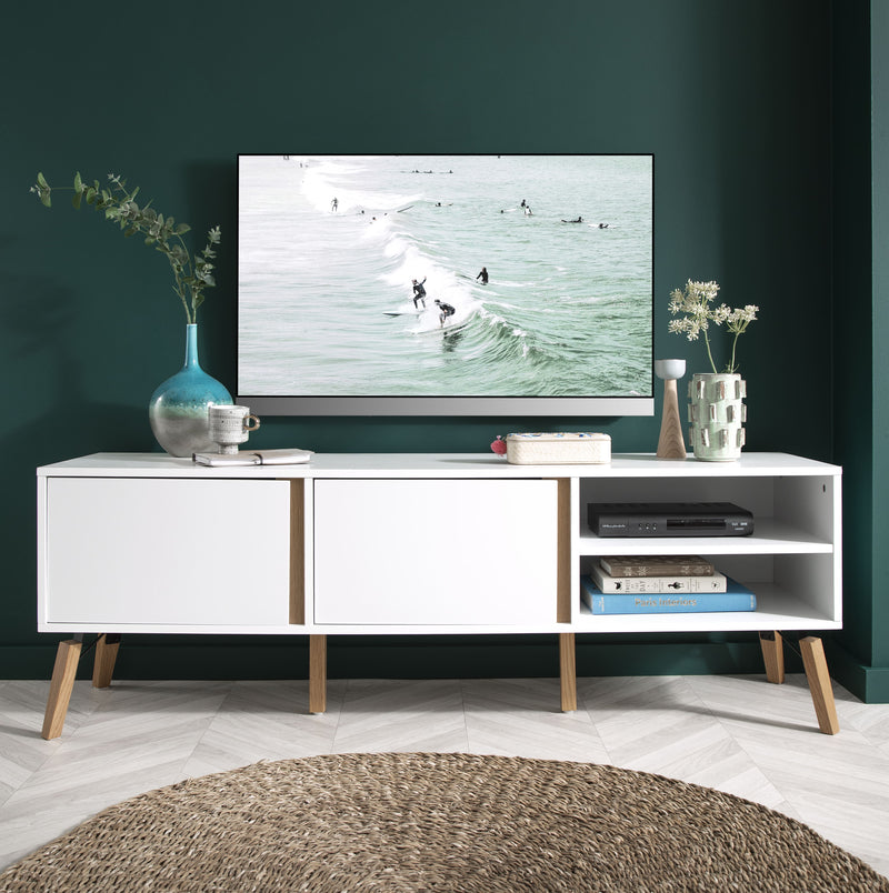 Otto TV Unit in Classic White