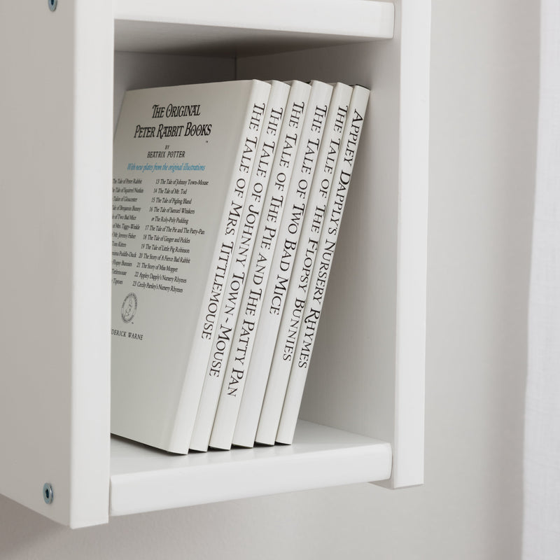 Shelving Unit Wall Mounted Cube in Classic White