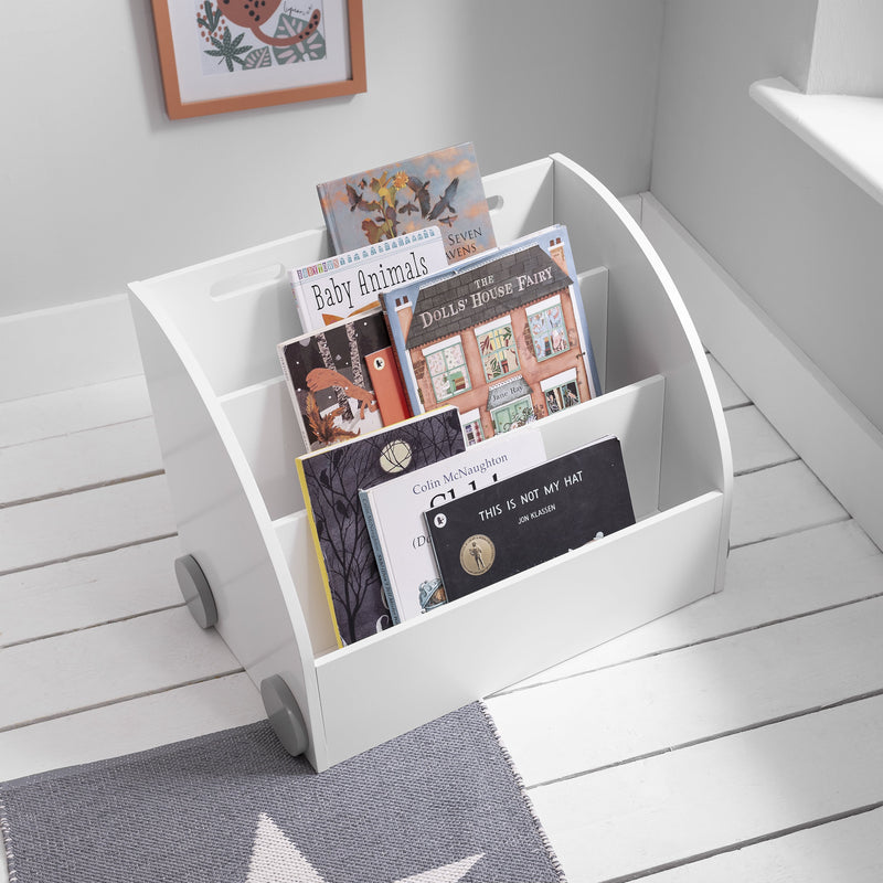 Tormod Book Storage Organiser in Classic White