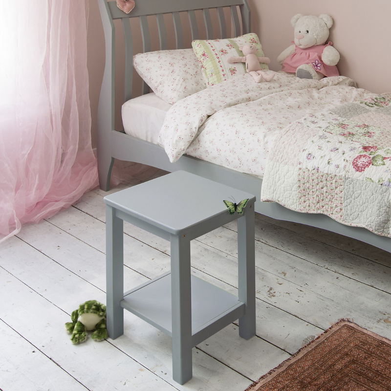 Sussex Bedside Cabinet Side Table in Grey