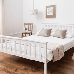 Dorset Double Bed in White