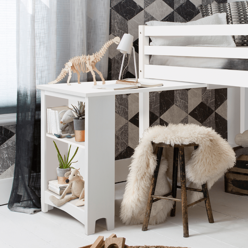 Pull out Desk for Cabin Bed in White