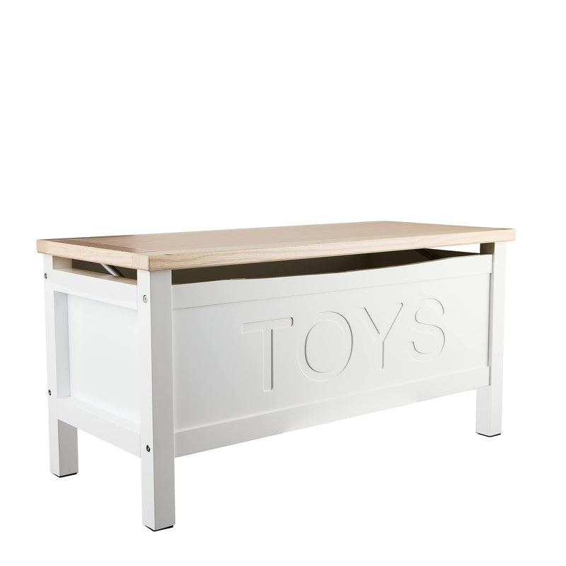 Leines Toy Box Storage Chest in Classic White & Oak