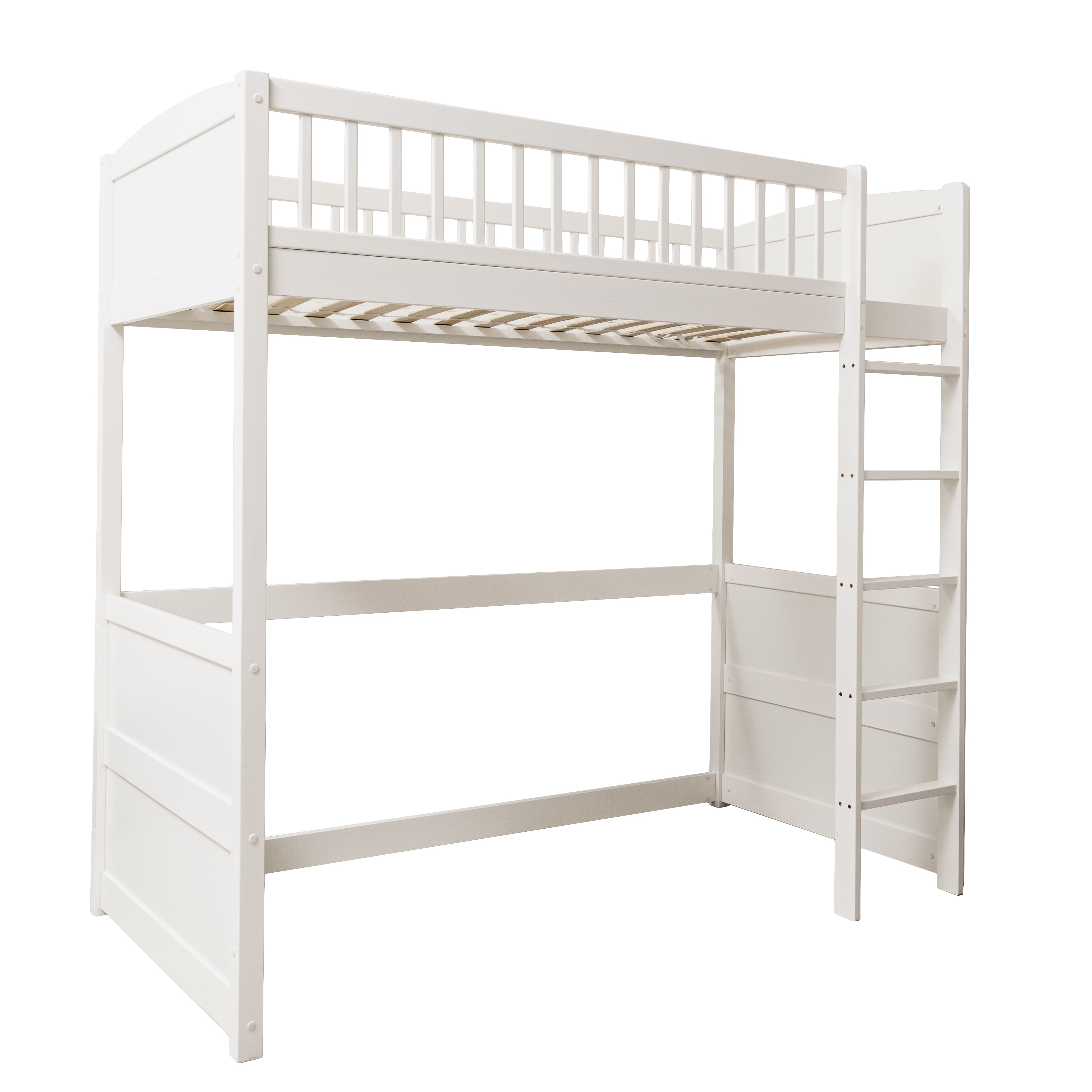 White metal high sleeper deals with desk