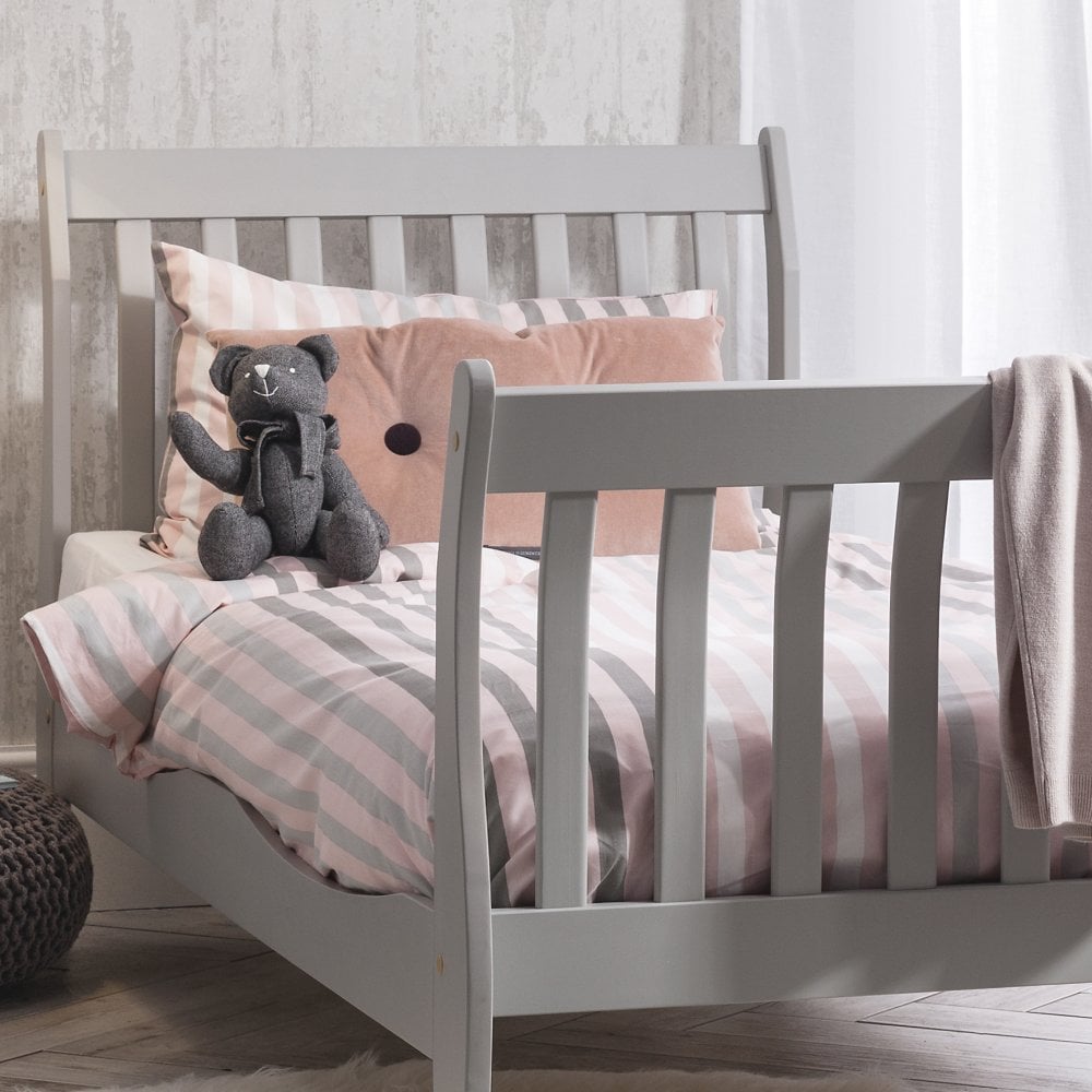 Grey sleigh single deals bed