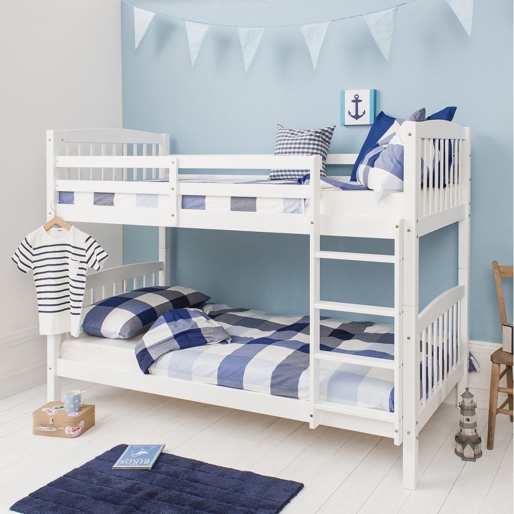 Brighton Single Bunk Bed in White | Noa & Nani