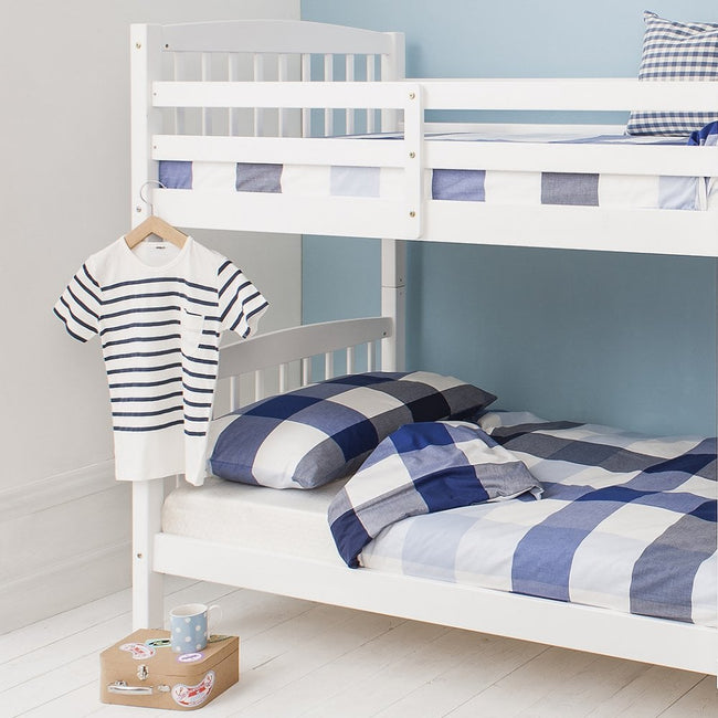 Brighton Single Bunk Bed in White | Noa & Nani