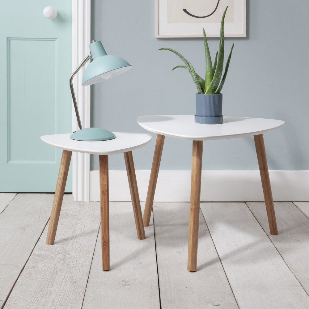 White and deals wood end table