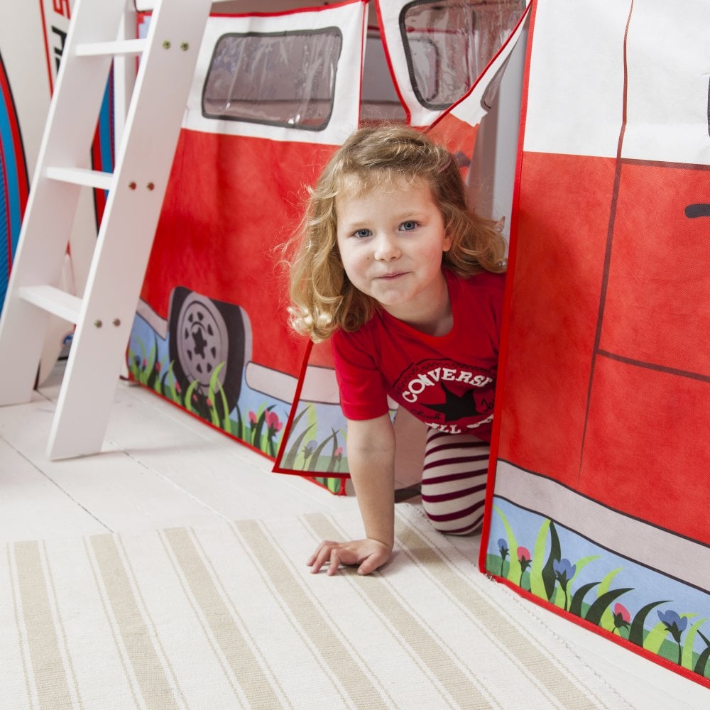 Mid sleeper bed with play clearance den