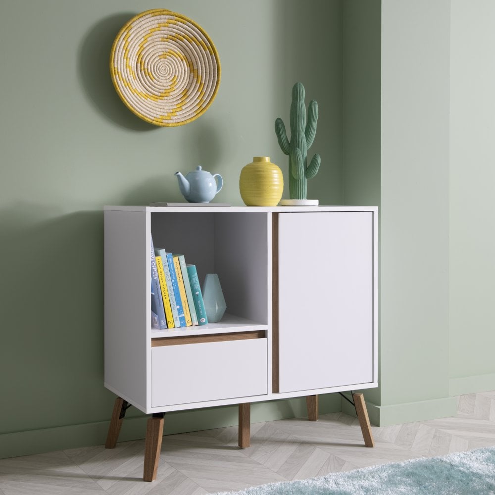 Small on sale white sideboard