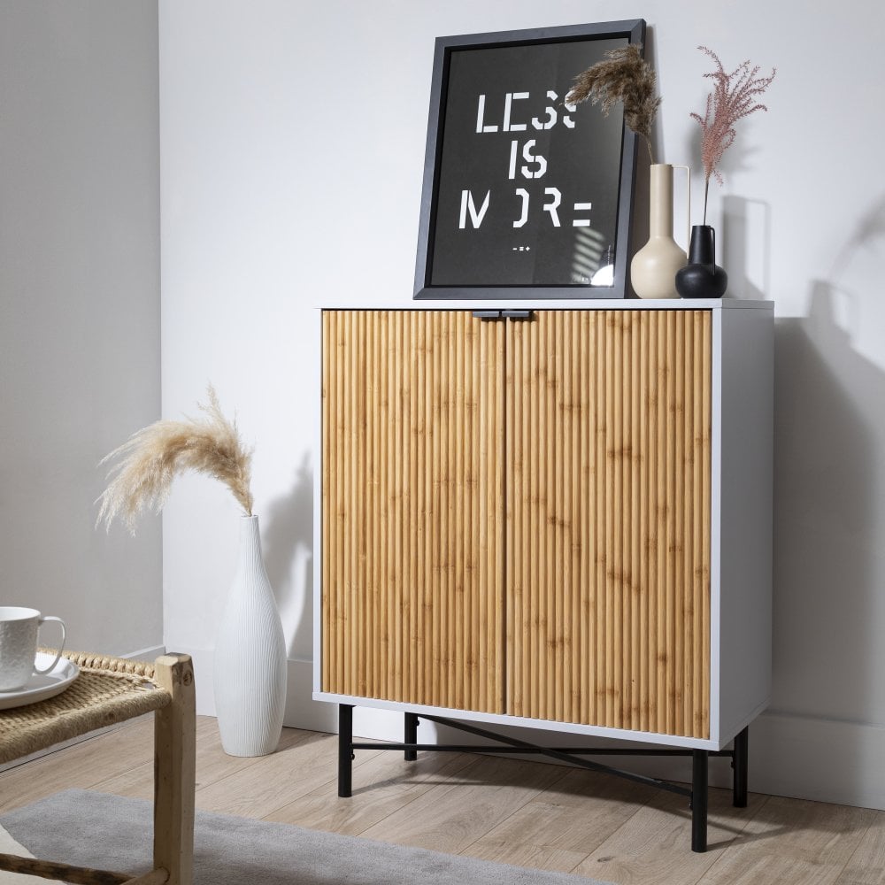 Grey and store pine sideboard