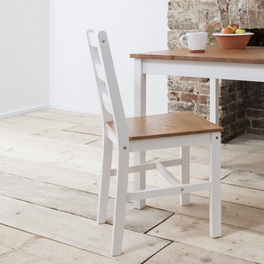 white and natural wood dining chairs