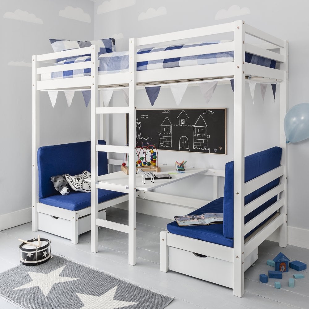 Max Bunk Bed with Table and sleep centre with Blue ...